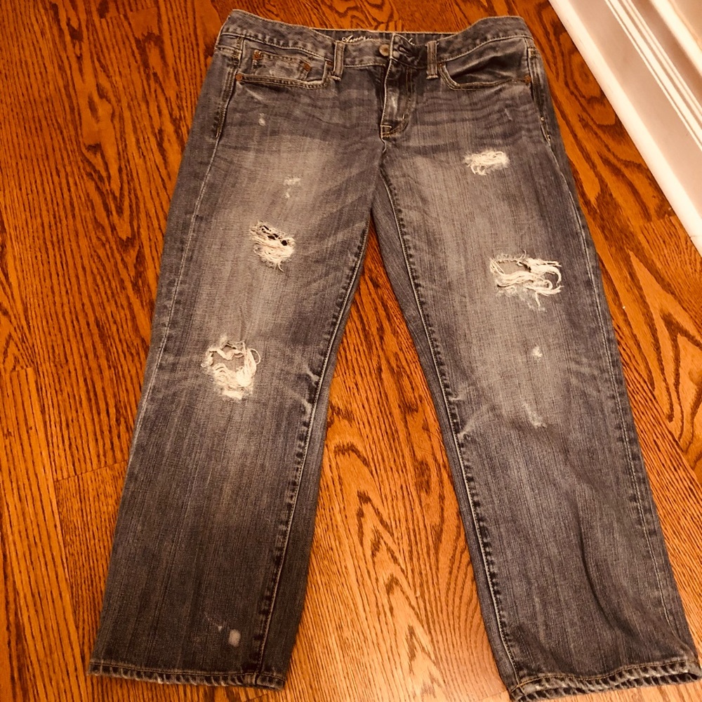American Eagle Boy Fit Jeans📱📀📷!!! Size 8, Regular